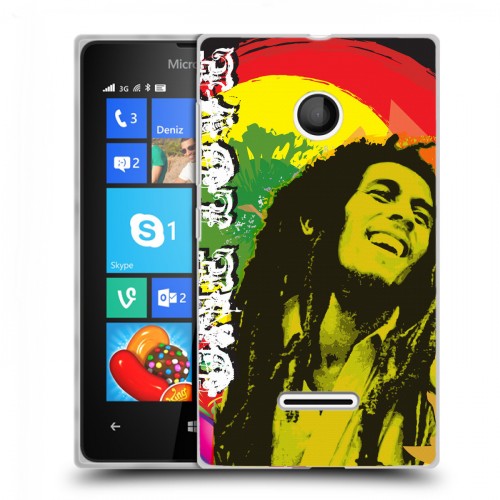 Дизайнерский пластиковый чехол для Microsoft Lumia 435 Боб Марли