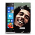 Дизайнерский пластиковый чехол для Microsoft Lumia 435 Боб Марли