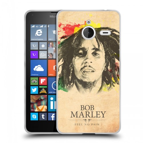 Дизайнерский пластиковый чехол для Microsoft Lumia 640 XL Боб Марли
