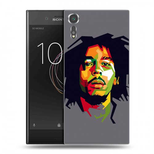 Дизайнерский пластиковый чехол для Sony Xperia XZs Боб Марли