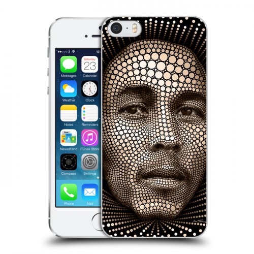 Дизайнерский пластиковый чехол для Iphone 5s Боб Марли