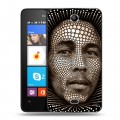 Дизайнерский силиконовый чехол для Microsoft Lumia 430 Dual SIM Боб Марли
