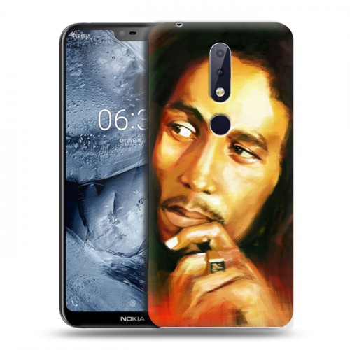 Дизайнерский силиконовый чехол для Nokia 6.1 Plus Боб Марли