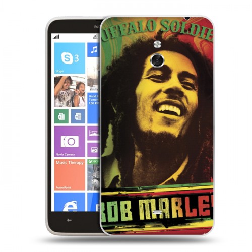 Дизайнерский пластиковый чехол для Nokia Lumia 1320 Боб Марли