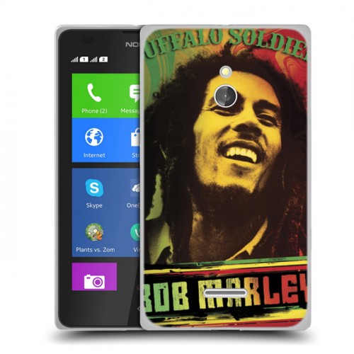 Дизайнерский силиконовый чехол для Nokia XL Боб Марли