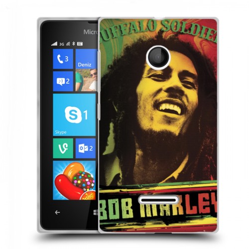 Дизайнерский пластиковый чехол для Microsoft Lumia 435 Боб Марли