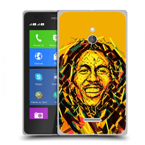 Дизайнерский силиконовый чехол для Nokia XL Боб Марли