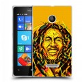 Дизайнерский пластиковый чехол для Microsoft Lumia 435 Боб Марли