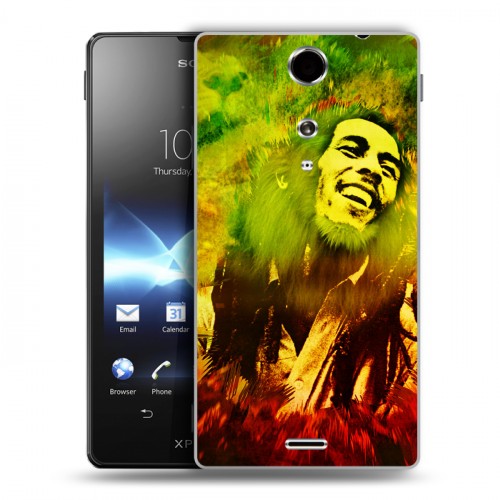 Дизайнерский пластиковый чехол для Sony Xperia TX Боб Марли