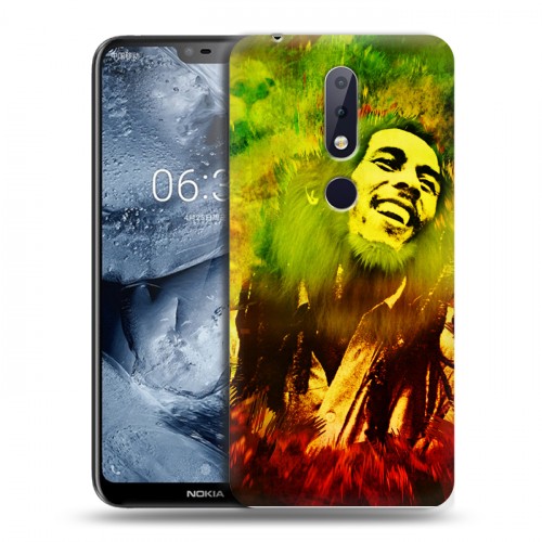 Дизайнерский пластиковый чехол для Nokia 6.1 Plus Боб Марли