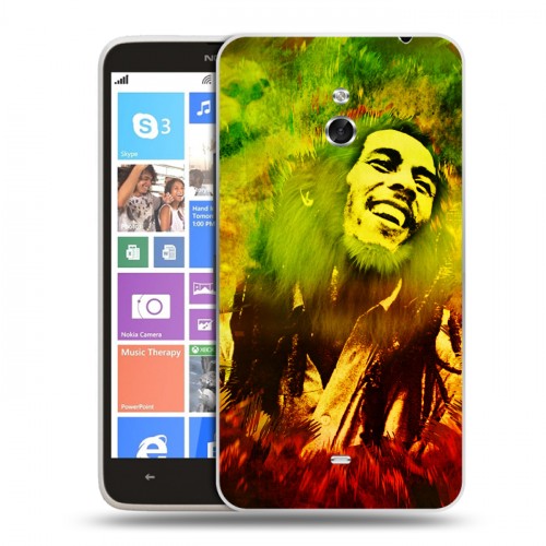 Дизайнерский пластиковый чехол для Nokia Lumia 1320 Боб Марли