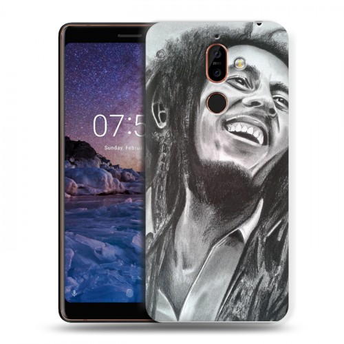 Дизайнерский пластиковый чехол для Nokia 7 Plus Боб Марли