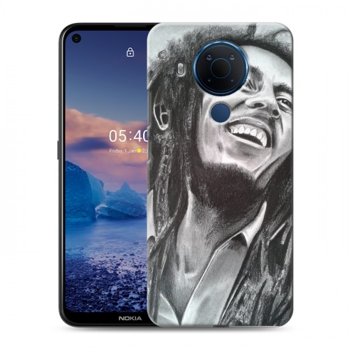 Дизайнерский силиконовый чехол для Nokia 5.4 Боб Марли