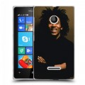 Дизайнерский пластиковый чехол для Microsoft Lumia 435 Боб Марли