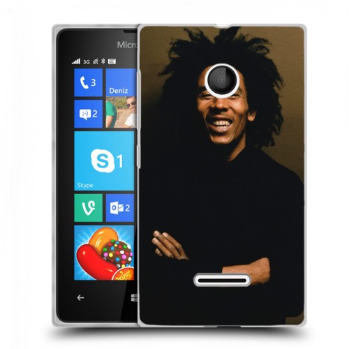 Дизайнерский пластиковый чехол для Microsoft Lumia 435 Боб Марли