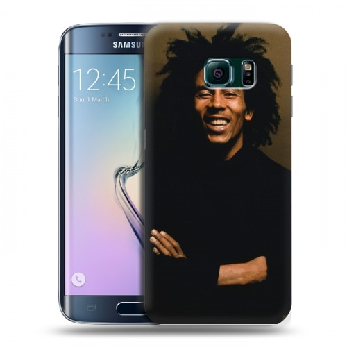 Дизайнерский пластиковый чехол для Samsung Galaxy S6 Edge Боб Марли