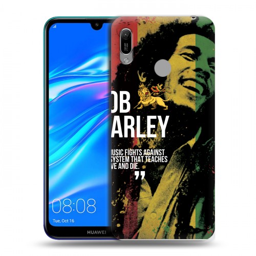 Дизайнерский пластиковый чехол для Huawei Y6 (2019) Боб Марли