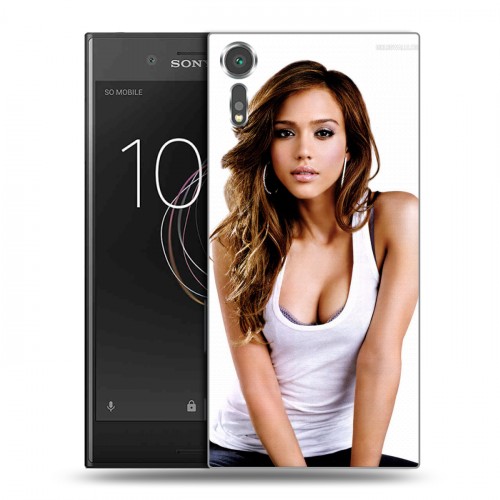 Дизайнерский пластиковый чехол для Sony Xperia XZs Джессика Альба