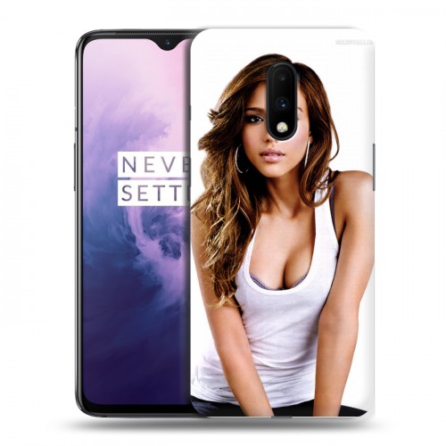 Дизайнерский пластиковый чехол для OnePlus 7 Джессика Альба