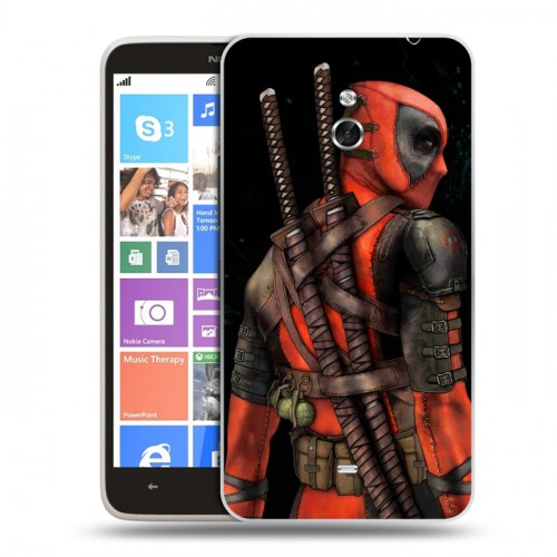 Дизайнерский пластиковый чехол для Nokia Lumia 1320 Дэдпул