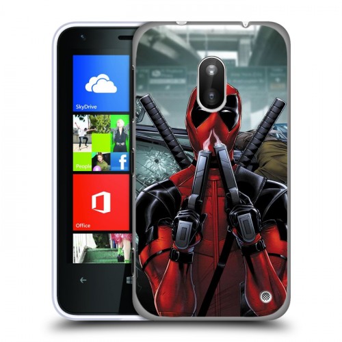 Дизайнерский пластиковый чехол для Nokia Lumia 620 Дэдпул