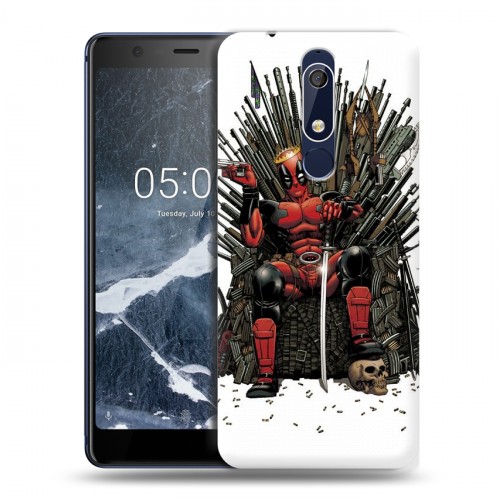 Дизайнерский пластиковый чехол для Nokia 5.1 Дэдпул