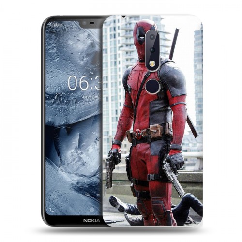 Дизайнерский пластиковый чехол для Nokia 6.1 Plus Дэдпул