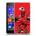 Дизайнерский пластиковый чехол для Microsoft Lumia 540 Дэдпул