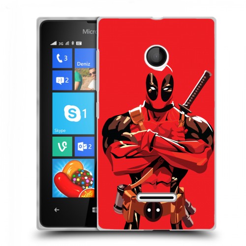 Дизайнерский пластиковый чехол для Microsoft Lumia 435 Дэдпул