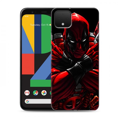 Дизайнерский пластиковый чехол для Google Pixel 4 Дэдпул