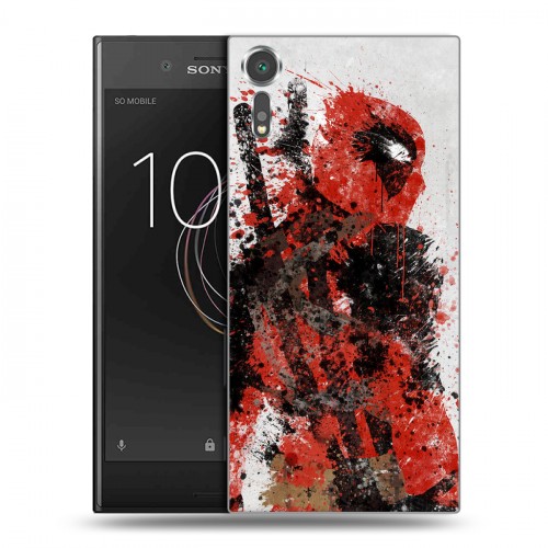 Дизайнерский пластиковый чехол для Sony Xperia XZs Дэдпул