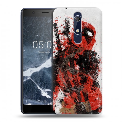 Дизайнерский пластиковый чехол для Nokia 5.1 Дэдпул