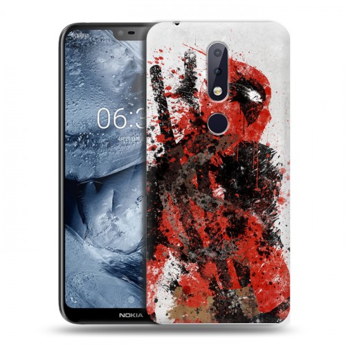 Дизайнерский пластиковый чехол для Nokia 6.1 Plus Дэдпул