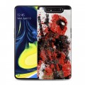 Дизайнерский пластиковый чехол для Samsung Galaxy A80 Дэдпул