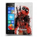 Дизайнерский пластиковый чехол для Microsoft Lumia 435 Дэдпул