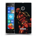 Дизайнерский пластиковый чехол для Microsoft Lumia 435 Дэдпул