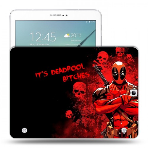Дизайнерский силиконовый чехол для Samsung Galaxy Tab S2 9.7 Дэдпул