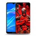 Дизайнерский пластиковый чехол для Huawei Y6 (2019) Дэдпул