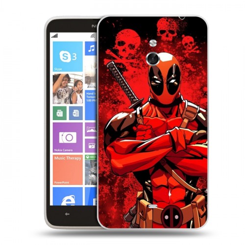 Дизайнерский пластиковый чехол для Nokia Lumia 1320 Дэдпул