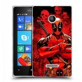 Дизайнерский пластиковый чехол для Microsoft Lumia 435 Дэдпул