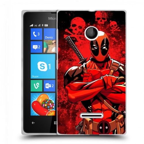 Дизайнерский пластиковый чехол для Microsoft Lumia 435 Дэдпул