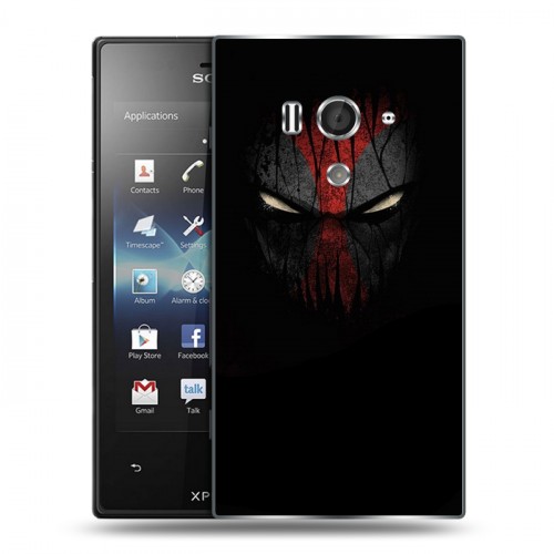 Дизайнерский пластиковый чехол для Sony Xperia acro S Дэдпул