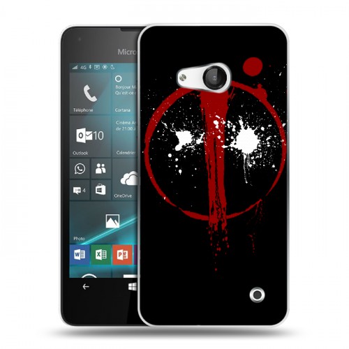 Дизайнерский пластиковый чехол для Microsoft Lumia 550 Дэдпул