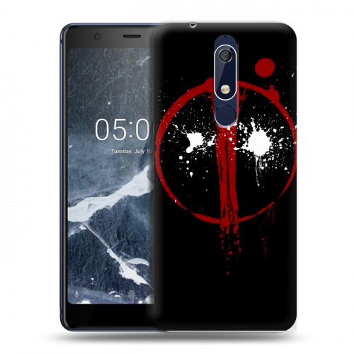 Дизайнерский пластиковый чехол для Nokia 5.1 Дэдпул