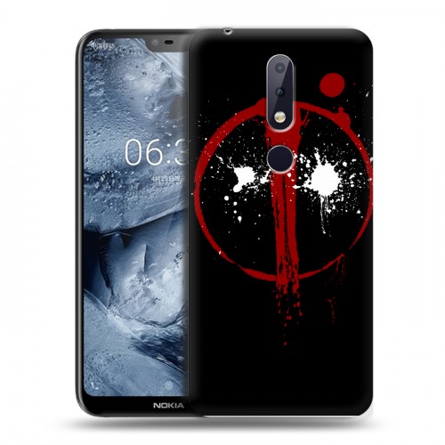 Дизайнерский силиконовый чехол для Nokia 6.1 Plus Дэдпул