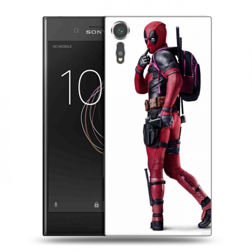 Дизайнерский пластиковый чехол для Sony Xperia XZs Дэдпул