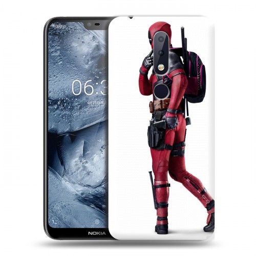 Дизайнерский пластиковый чехол для Nokia 6.1 Plus Дэдпул