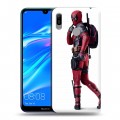 Дизайнерский пластиковый чехол для Huawei Y6 (2019) Дэдпул