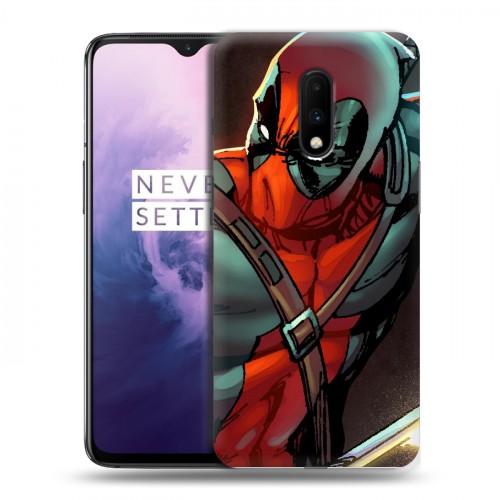 Дизайнерский пластиковый чехол для OnePlus 7 Дэдпул