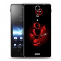 Дизайнерский пластиковый чехол для Sony Xperia TX Дэдпул